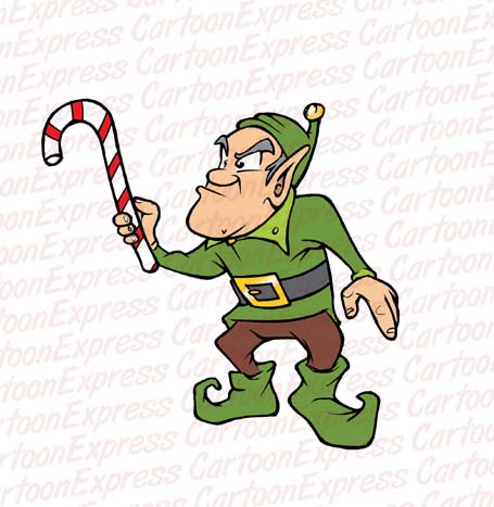 elf candycane Christmas